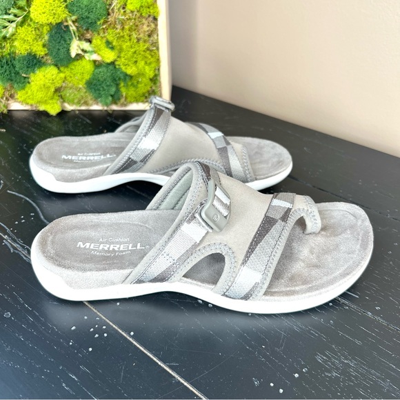 ⭐️ Merrell District 3 Post Sandal Brindle Color Size 6 - Picture 2 of 11